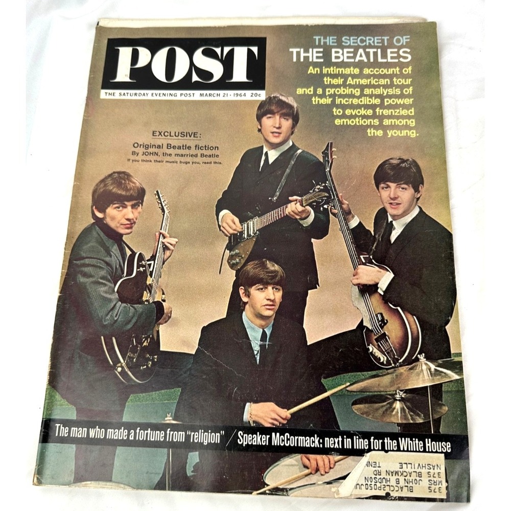 The Saturday Evening Post March 21, 1964 The Beatles